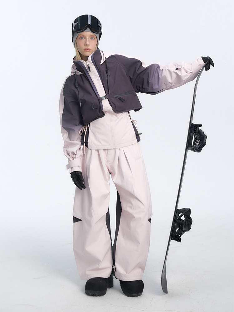 BCG Ballet Bound Pink Baggy Ski Pants - Women's