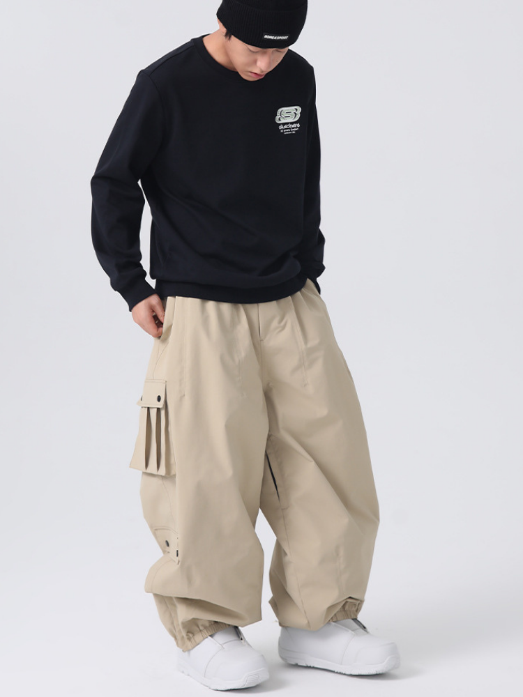 Searipe 3L Monochrome Baggy Cargo Pants - Men's