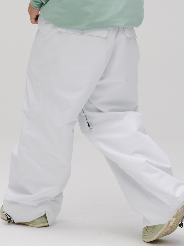 Winter Ticket Whiteout Freestyle Baggy Ski Pants - Unisex