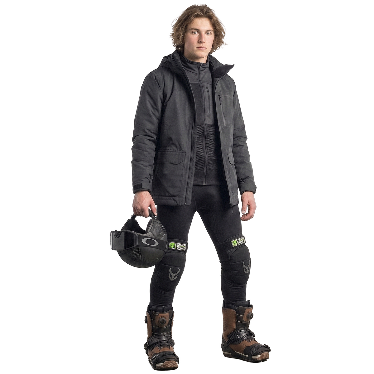 Snowboard Knee Pads — Demon Zero RF D3O, Ski Knee Guards