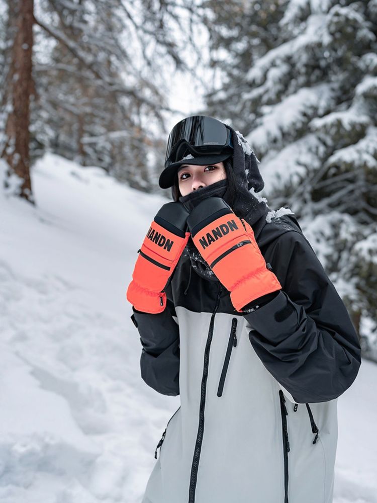 NANDN Winter Powder Snow Mittens